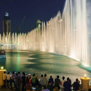 Dubai Fountain Boardwalk and Lake Ride