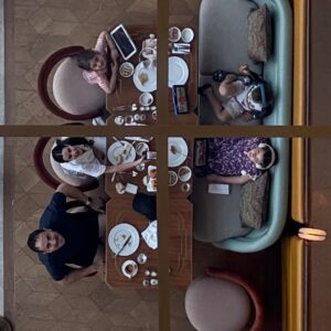 Family Enjoying Meal At Wild Wadi Water Park With Meal