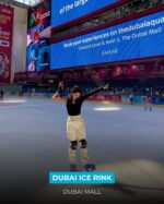 Skater enjong at Dubai Ice Rink